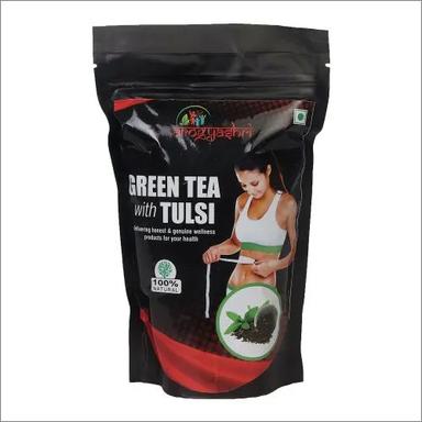 Brown Green Tea With Tulsi Leaves