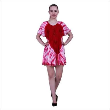 Washable Tie Dye Short Umbrella Dresses