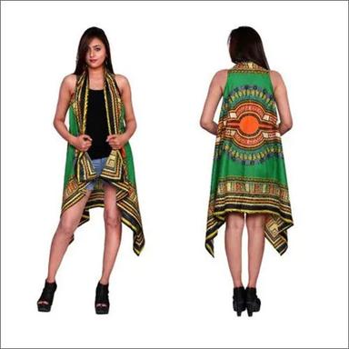 Washable Ladies Rayon Multi Color Dashiki Shrug