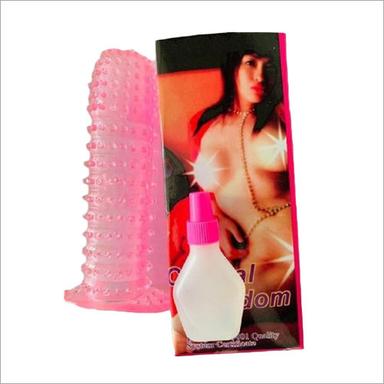 Pink Crystal Condom Washable Reusable Condom