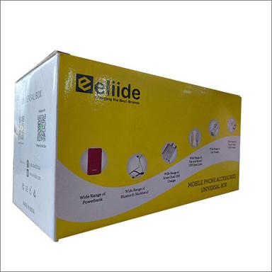 Laminated Material Yellow Duplex Printing Box