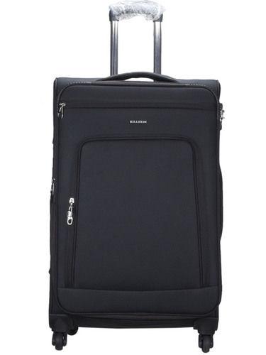 Black/Navy/Grey Luggage Trolley Bag Black Polyester 71 Cms