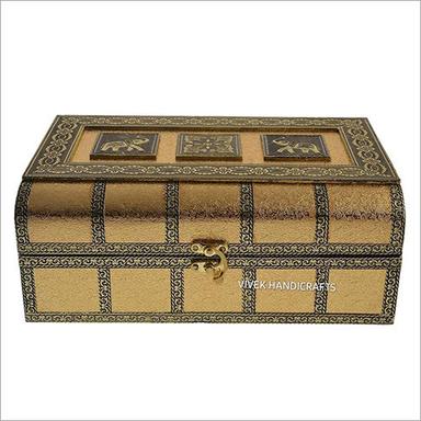 Handmade Golden Oxidize Jewellery Box