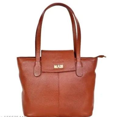 Red Genuine Leather Hand Bag