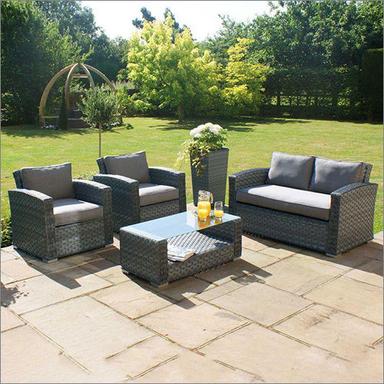 Grey Rattan Wicker Sofa Set Application: Garden