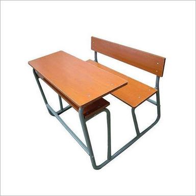Brown School Bench And Desk