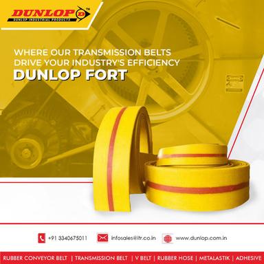 Yellow Dunlop Transmission Belt