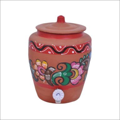 Brown Earthen Clay Red Water Pot