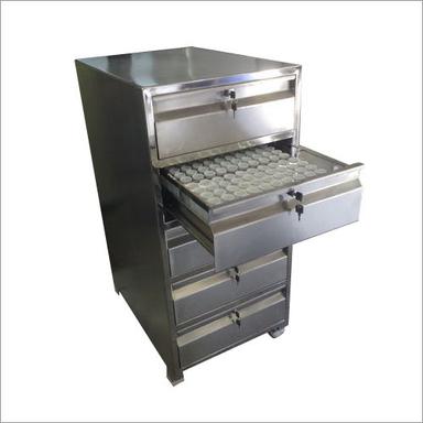 Silver Stainless Steel Punch Die Cabinet