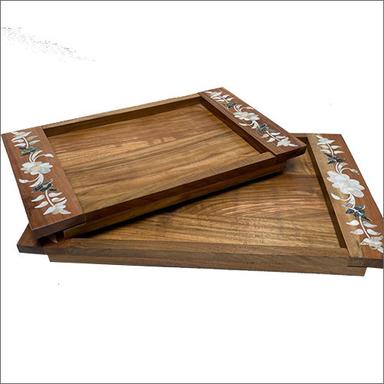 Smooth Wooden Chocolate Tray With Mop