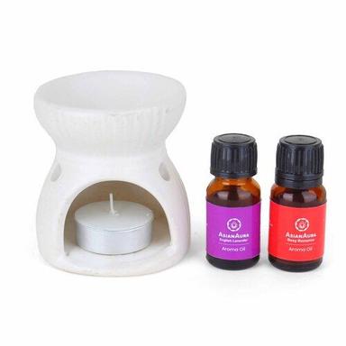 Asian Aura Ceramic Aromatic Oil Diffuser With 2 Oil Bottles Aa-Cb-0035W Gender: Female