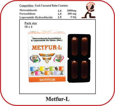 Tablets Metronidazole Ip Furazolidone Ip Loperamide Hydrochloride Ip Brand - Metfur-L