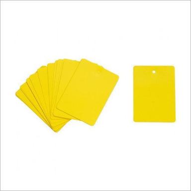 Pvc Yellow Plastic Card Tag