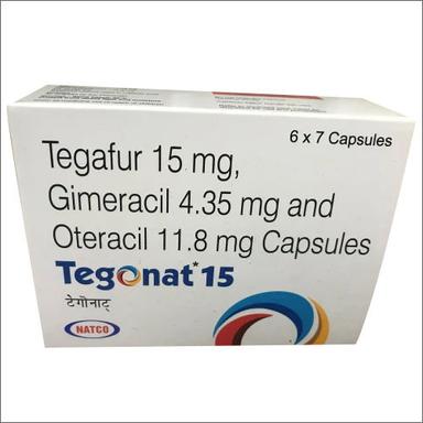 तेगफुर 15Mg Gimeracil 4.35Mg और ओटेरासिल 11.8Mg कैप्सूल सामान्य दवाएं