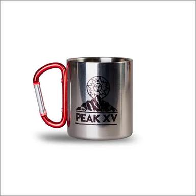 Silver-Red Steel Sublimation Mug