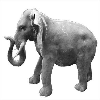 हाथी फाइबर मूर्ति