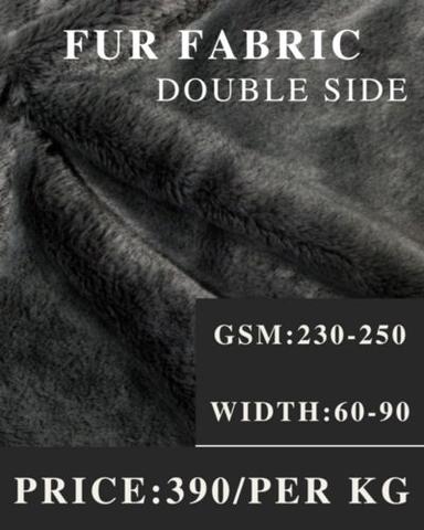 Polyester Fur Fabric Double Side