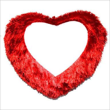 100% Cotton Sublimation Heart Fur Cushion