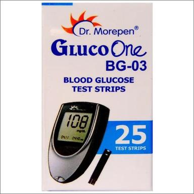 Plastic Dr Morepen Gluco One Bg 03 Blood Glucose Test Strip