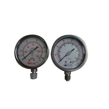 Silver Stainless Steel Pressure Gauge