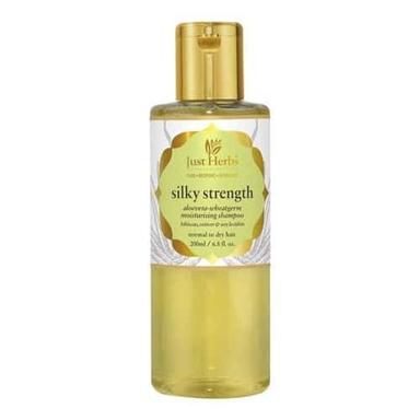 Transparent Just Herbs Ayurvedic Silky Strength Anti Dandruff And Hairfall Shampoo 200Ml