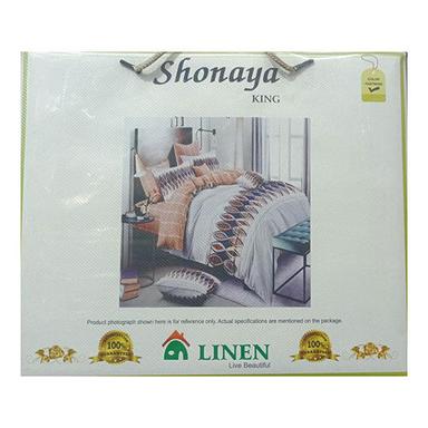 Quick Dry Linen Printed Bed Sheet