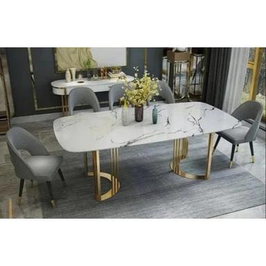 Indian Style Marble Dining Table Set