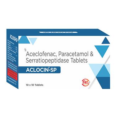 Aceclofenec Paracetamol And Serratiopeptidase Tablets General Medicines