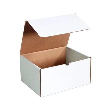 Laminated Material White Die Cut Corrugated Box