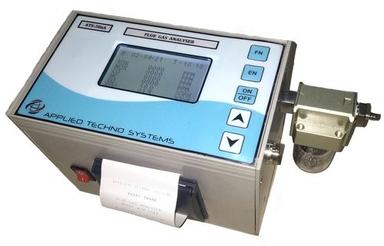 Portable flue gas analyzer with printer