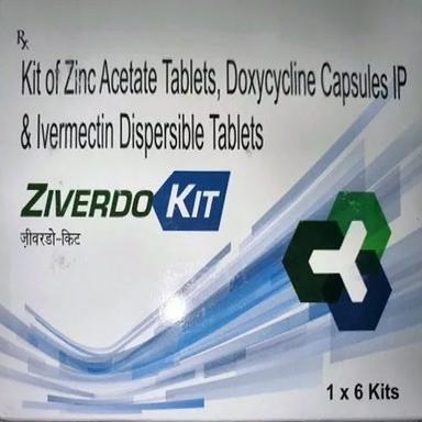 Kit Of Zinc Acetate Doxycycline Capsules And Ivermectin Dispersible Tablets General Medicines