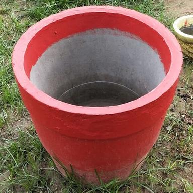 Polished Cement Garden Pot