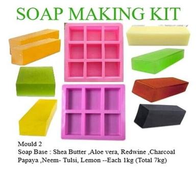 Two moulds seven types of Soap Base soap making kit
