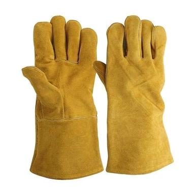 Yellow Leather Hand Glove