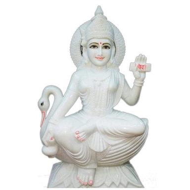White Marble Gayatri Mata Statue Size: Different Available