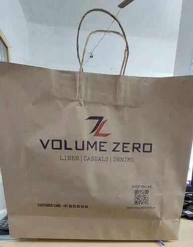 Disposable Brown Digital Printed Paper Bag