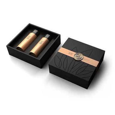 Black Branding Customized Mdf Perfume Box