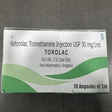  लिक्विड केटोरोलैक ट्रोमेथामाइन इंजेक्शन यूएसपी 30Mg
