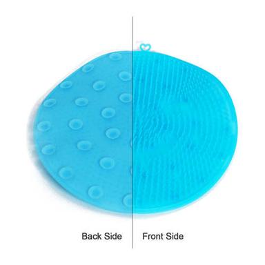 Multi / Assorted Shower Foot Scrubber Brush With Suction Acupressure Foot Mat (6210)