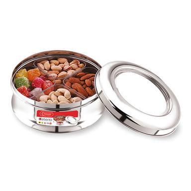 Silver Celerio Dry Fruits Container