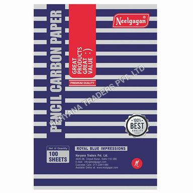 High Quality Pencil Carbon Paper - Royal Blue Impressions 100 Sheets (21Cm X 33Cm)