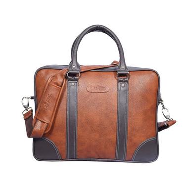 Brown Stylish Leather Laptop Bags