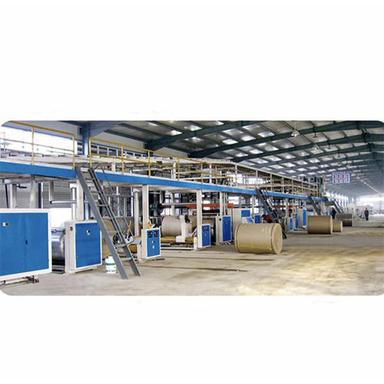 Blue & Gray 5 Ply Fully Automatic Corrugated Board Production Line