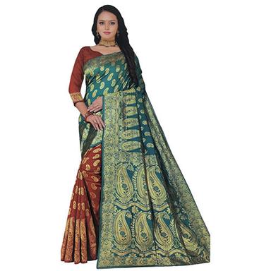 Green Wedding Silk Saree