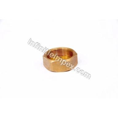 Golden Brass Bend Pipe Nut