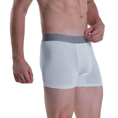 White Plain Trunk Underwear Boxers Style: Boxer Briefs