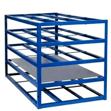 Blue Sheet Metal Storage Rack