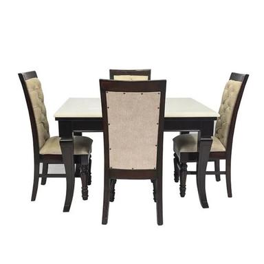 Wood Marble Dining Set