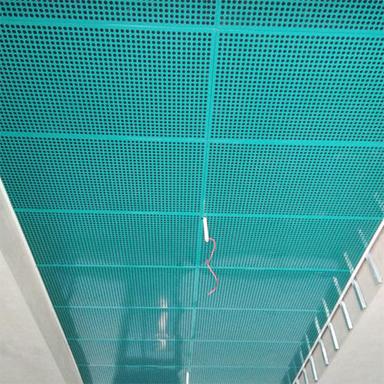 Acid-Resistant Metal Clip In Tile Ceiling