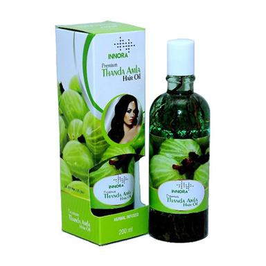 Green 200Ml Innora Premium Thanda Amla Herbs Infused Hair Oil